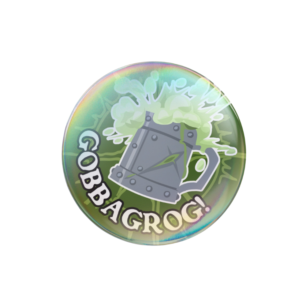 Badge (rund) "Gobbagrog"