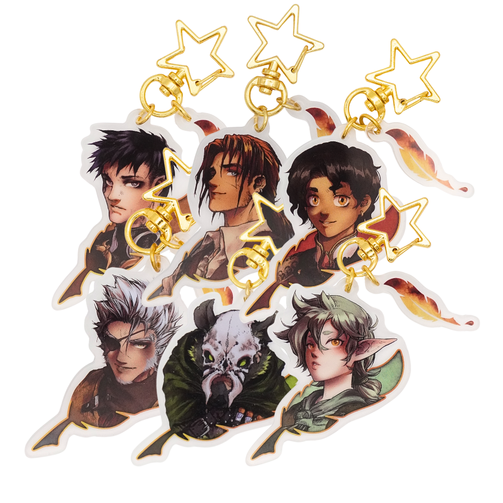 Acryl Schlüsselanhänger Set