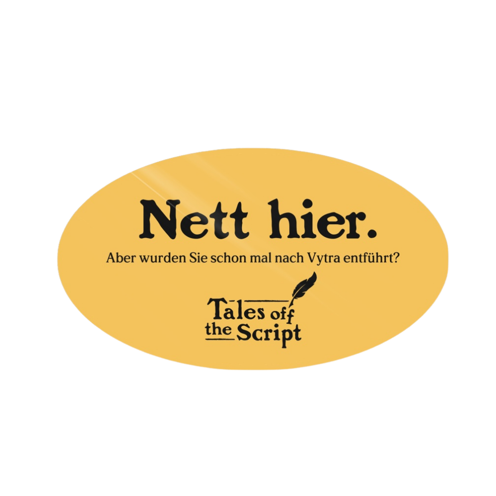 Sticker "Nett hier"