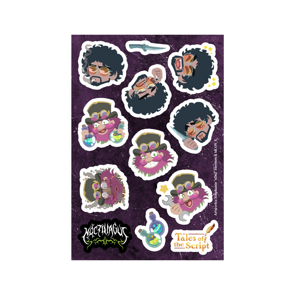 Stickersheet "Noctivagus - Avis+Tuckulus"