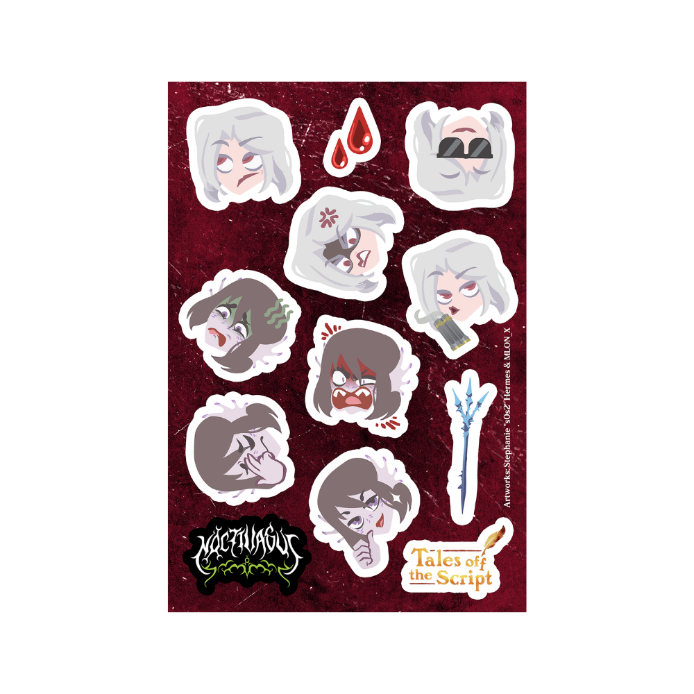 Stickersheet "Noctivagus - Azrael+Morgana"