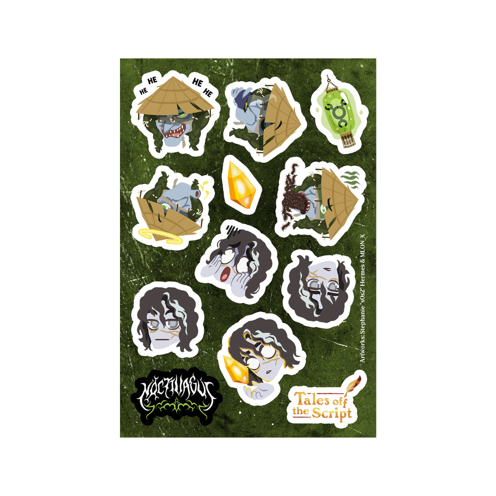 Stickersheet "Noctivagus - Oma Tituba+Patos"