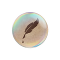 Badge (rund) "Feder"